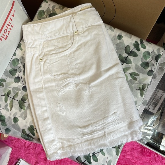 Free People Out Of Ordinary White Distressed Mini Skirt NWT - Picture 9 of 14